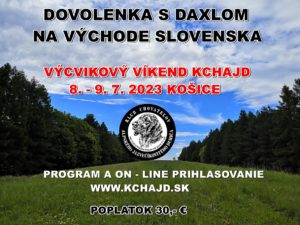 Dovolenka s Daxlom na východe Slovenska v dňoch 8.  a  9.  júla 2023 v Košiciach